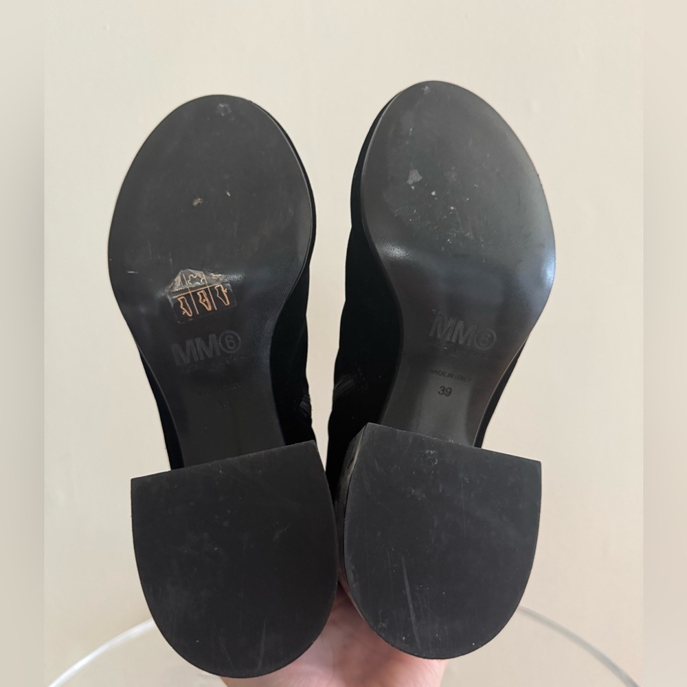 Maison Margiela MM6 Velvet Silver boots black 39 - Picture 16 of 16